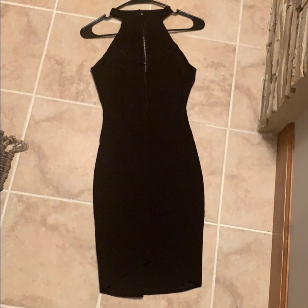 Black cocktail dress